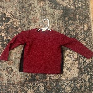 GAP Kids Burgundy Sweater with Black Accents